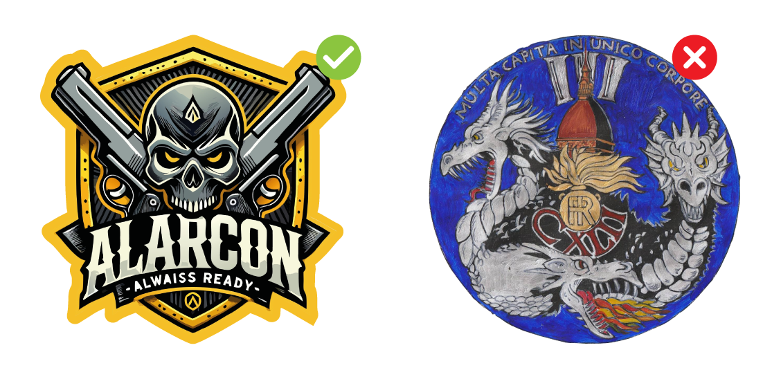Exempel på PVC-patch