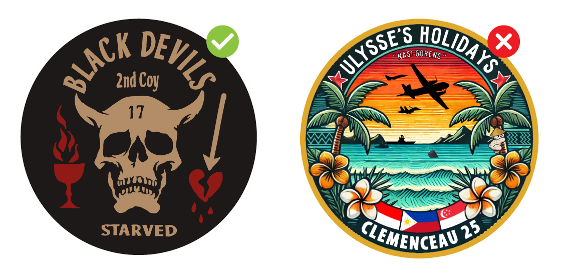 Exempel på PVC-patch