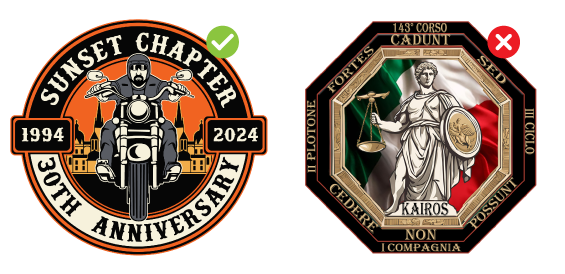 Exempel på PVC-patch